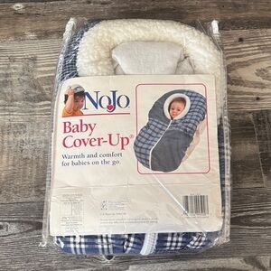 Vintage NoJo Baby Cover-Up in Blue and White